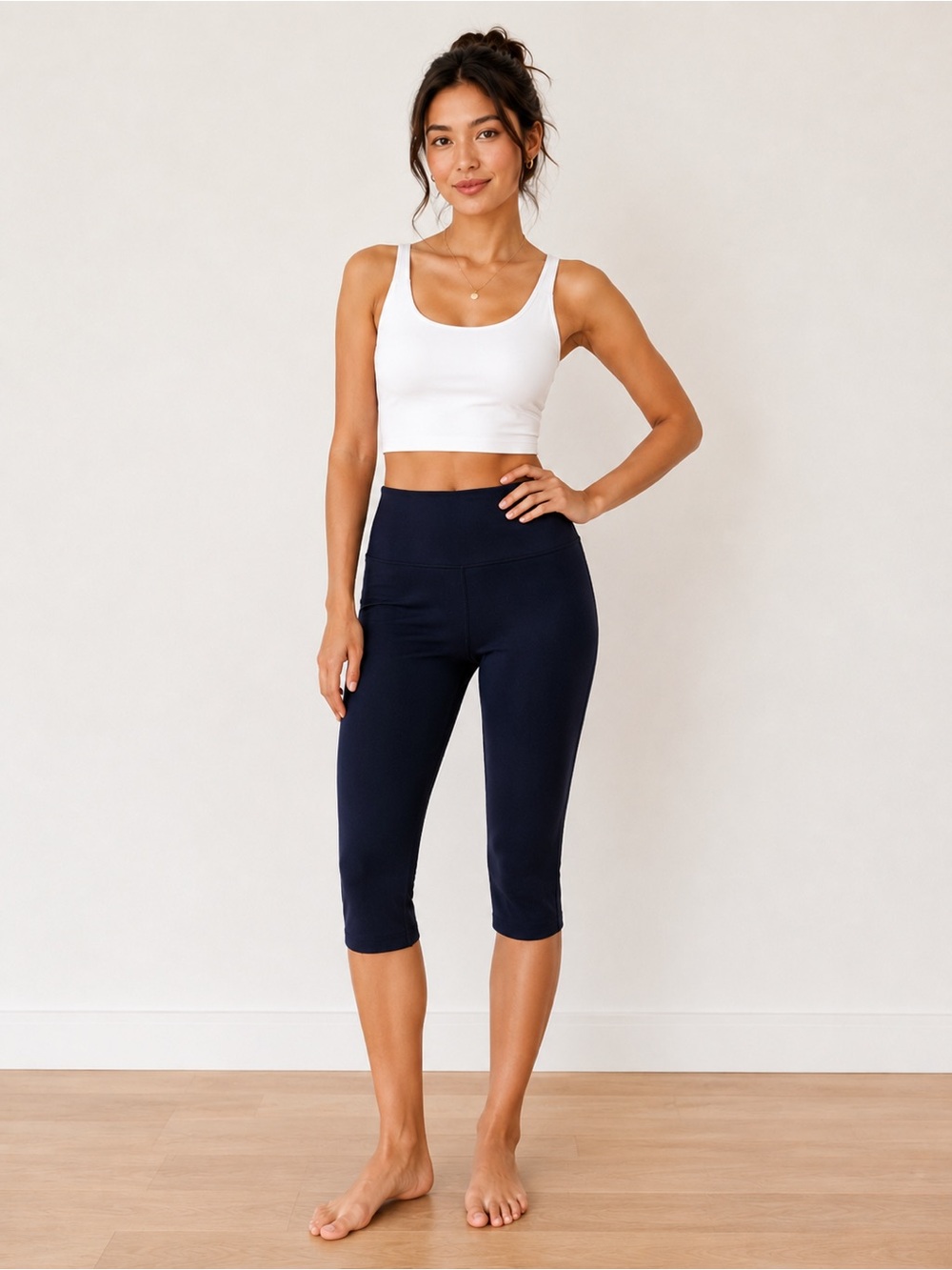 lululemon athletica Align High Rise Crop Leggings in Black